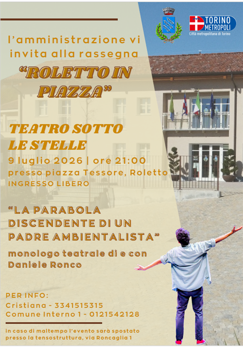 Manifestazioni 2026 - "Roletto in Piazza" serata del 9 Luglio
